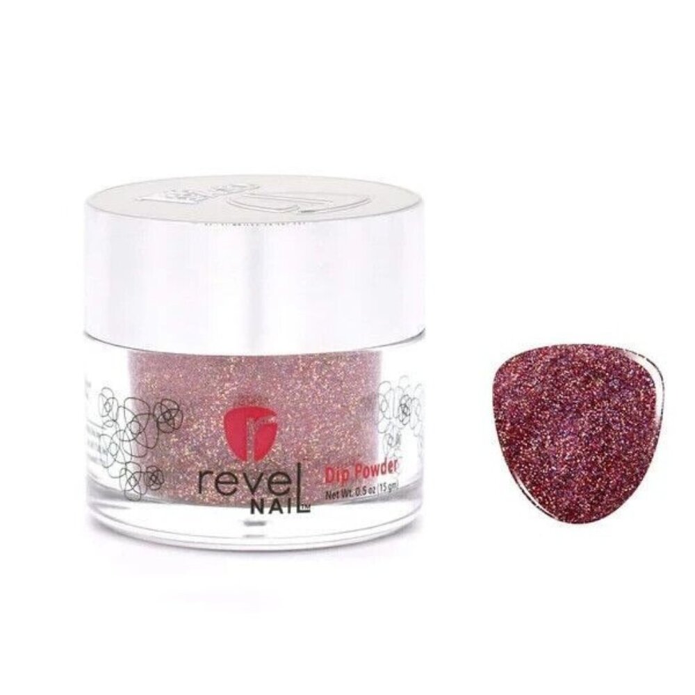 Revel Nail D529 "Pomegranate" 0.5 oz. Dip Powder